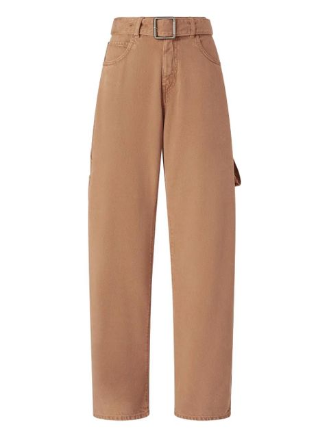 PINKO belted utility-pocket jeans - Brown - zdjęcie produktu nr 1