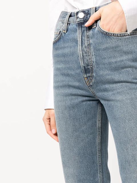 TOTEME cropped straight-leg jeans - Blue