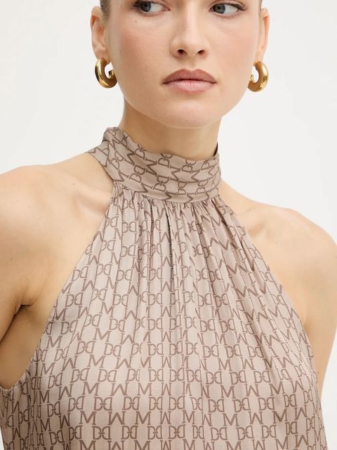 Marciano by Guess bluzka ELISA damska kolor brązowy wzorzysta 5BGH19 7298A