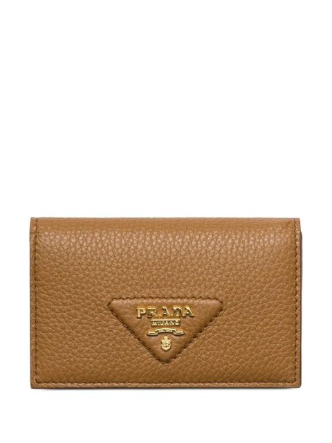 Prada leather card holder - Brown - zdjęcie produktu nr 1