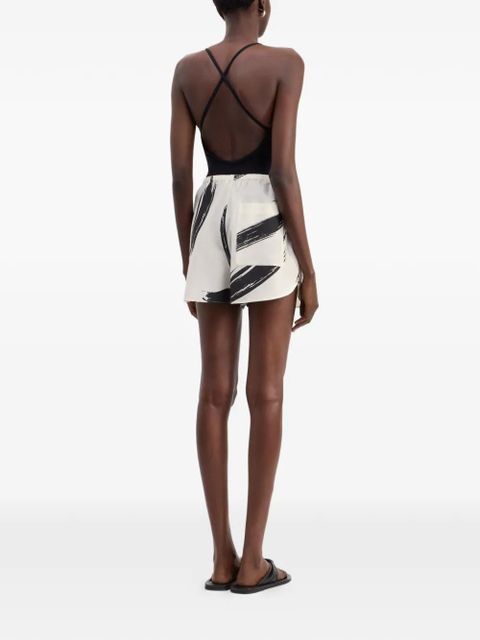 LouLou de Saison Nilo elasticated printed shorts - Neutrals