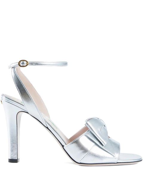 Valentino Garavani 95mm Bowow sandals - Silver - zdjęcie produktu nr 1
