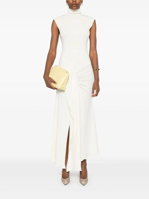 Victoria Beckham asymmetric maxi dress - Neutrals