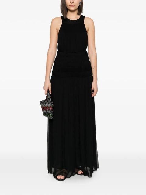 TWINSET gathered maxi dress - Black - zdjęcie produktu nr 2