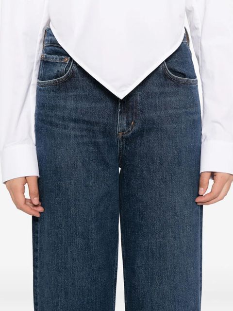 AGOLDE Ren high rise wide leg jeans - Blue