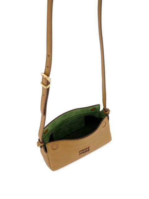 Miu Miu logo-plaque shoulder bag - Brown