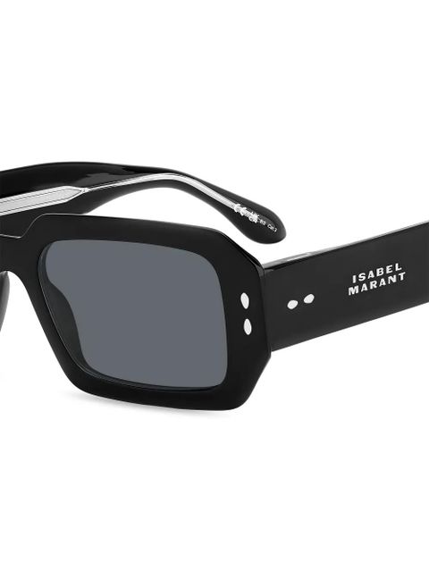 Isabel Marant Eyewear Lily rectangle-frame sunglasses - Black
