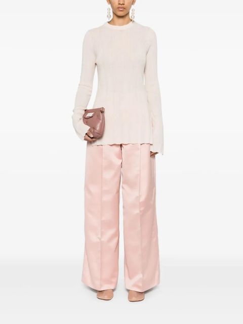 Jil Sander fine-ribbed top - Neutrals - zdjęcie produktu nr 2