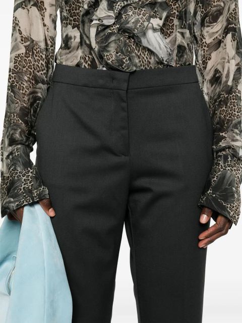 ETRO cropped wool trousers - Grey