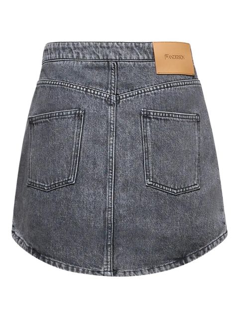 JW Anderson patch-pocket mini skirt - Grey
