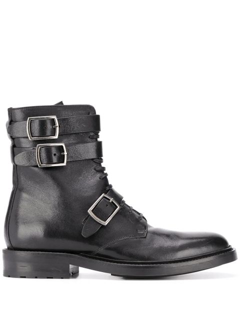 Saint Laurent Army 20 buckle boots - Black - zdjęcie produktu nr 1