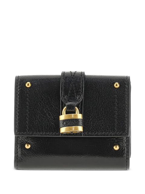 Chloé mini Paddington tri-fold studded lock wallet - Black - zdjęcie produktu nr 1