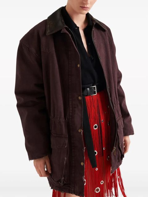 Prada long-sleeve cashmere polo shirt - Black