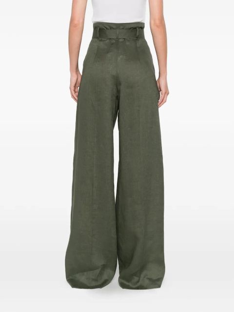 Max Mara Materia pleated trousers - Green