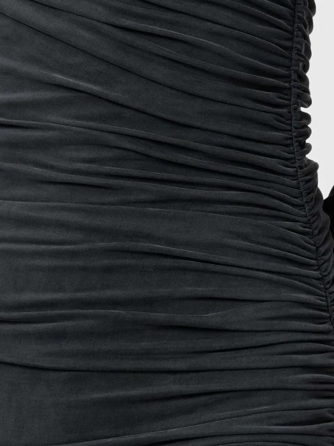 AllSaints sukienka HANAKO CUPRO kolor czarny maxi dopasowana W015DC