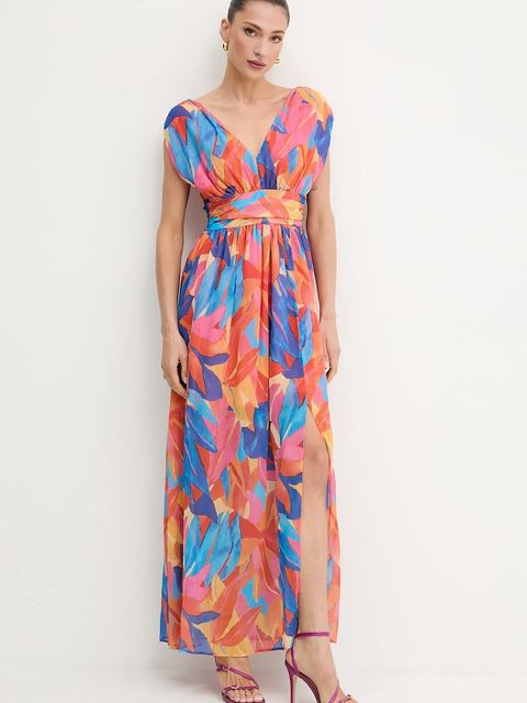 Morgan sukienka kolor pomarańczowy maxi rozkloszowana RUPIL.F - zdjęcie produktu nr 2