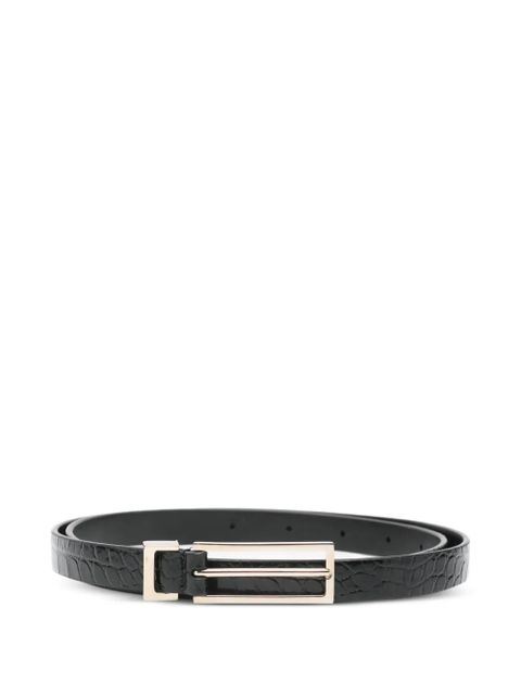 TOM FORD croc-effect belt - Black - zdjęcie produktu nr 1