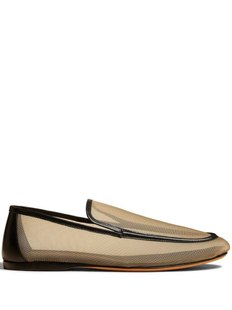 KHAITE The Alessia mesh loafers - Neutrals