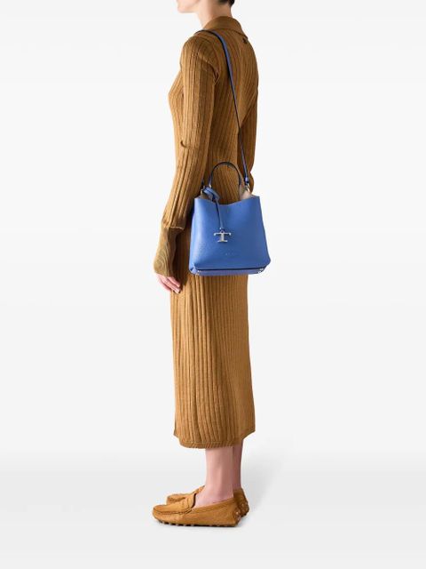 Tod's mini leather tote bag - Blue - zdjęcie produktu nr 2