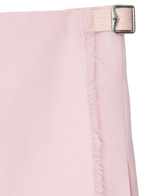 Burberry buckle-fastening wool kilt - Pink