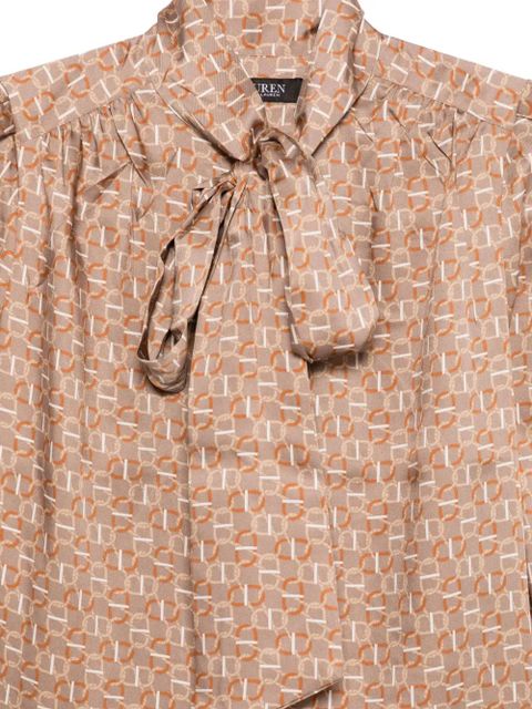 Lauren Ralph Lauren Klaryce long-sleeve blouse - Brown