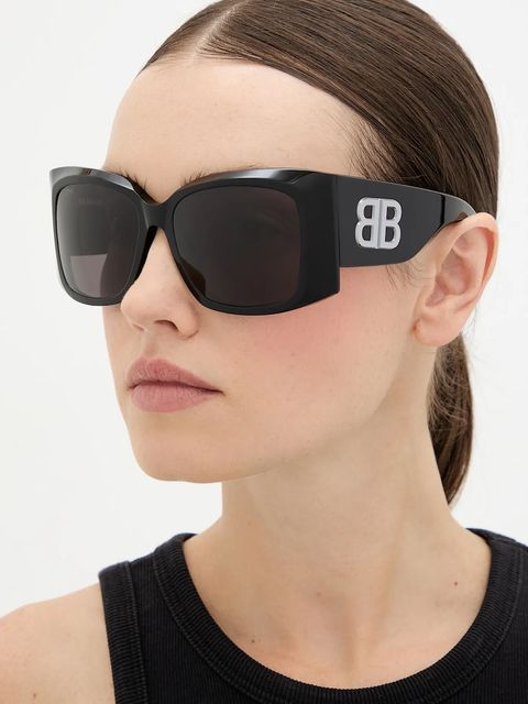 Balenciaga okulary przeciwsłoneczne damskie kolor czarny BB0443S - zdjęcie produktu nr 1