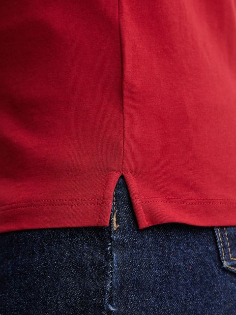 Guess t-shirt bawełniany damski kolor czerwony W5BI18 I3Z14