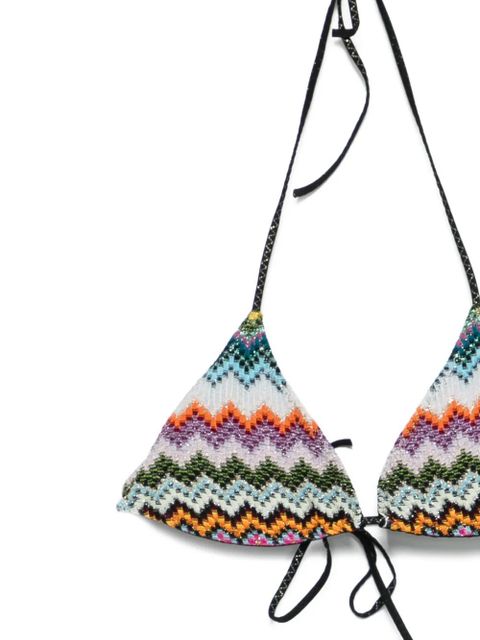 Missoni zigzag tie bikini - Black