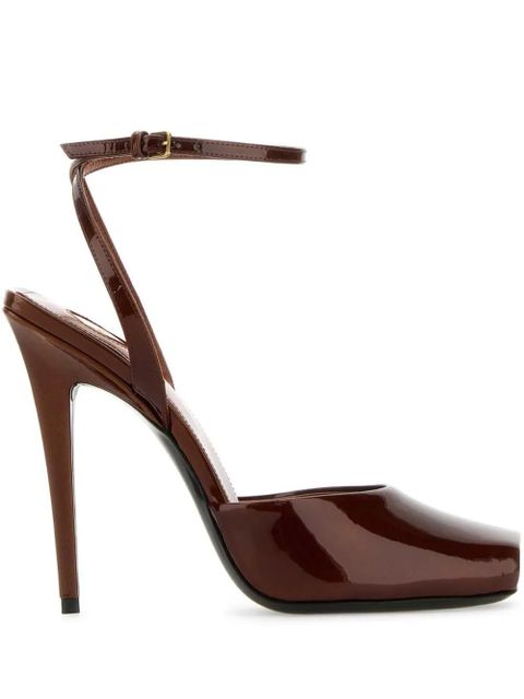 Saint Laurent 110mm La Scandale sandals - Brown - zdjęcie produktu nr 1
