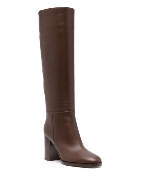 Gianvito Rossi 85mm leather boots - Brown - zdjęcie produktu nr 2