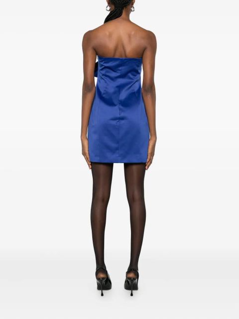 ROTATE BIRGER CHRISTENSEN bow-detail strapless dress - Blue - zdjęcie produktu nr 2