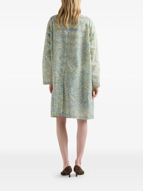 Prada printed Re-Nylon raincoat - Blue