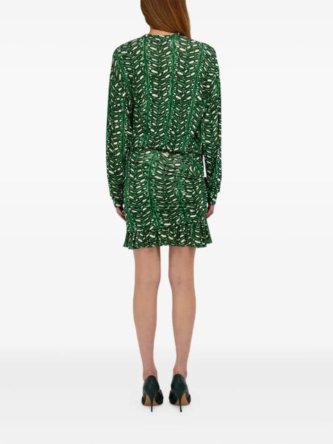 Ferragamo printed mini dress - Green - zdjęcie produktu nr 2