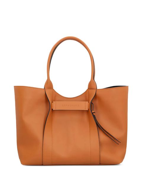 Longchamp large 3D leather tote bag - Neutrals - zdjęcie produktu nr 1