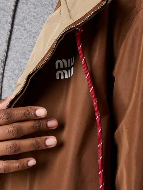 Miu Miu hooded jacket - Brown