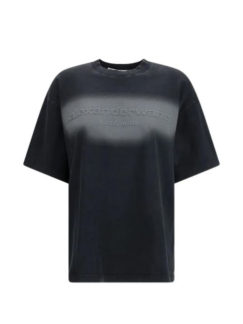 Alexander Wang reflective halo print Logo T-shirt - Black - zdjęcie produktu nr 1