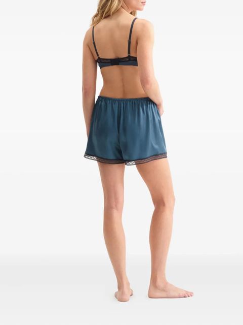 ERES Pretty lace-trim silk pajama shorts - Blue - zdjęcie produktu nr 2