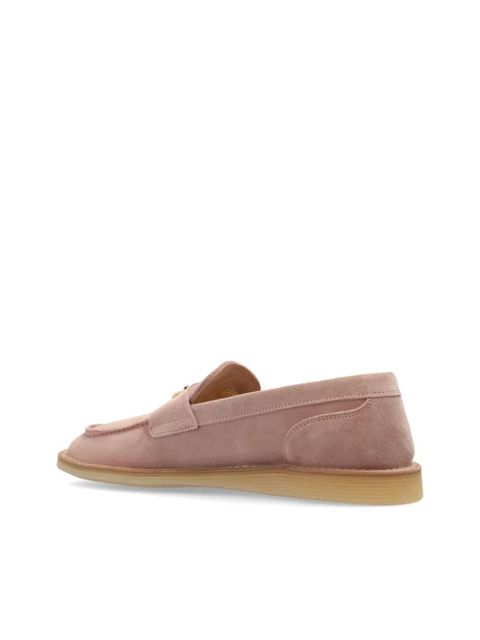 Dolce & Gabbana logo-lettering loafers - Pink