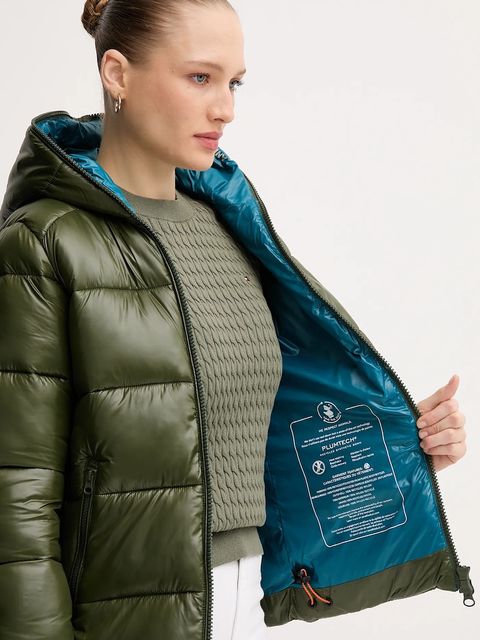 Save The Duck kurtka LOIS kolor zielony zimowa D38090W.LOVE21