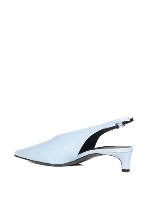 Jil Sander adjustable strap pointed pumps - Blue