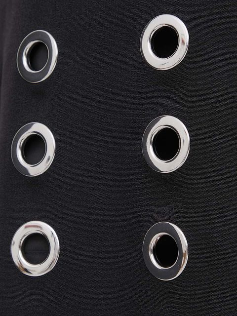 Sisley sukienka kolor czarny mini prosta