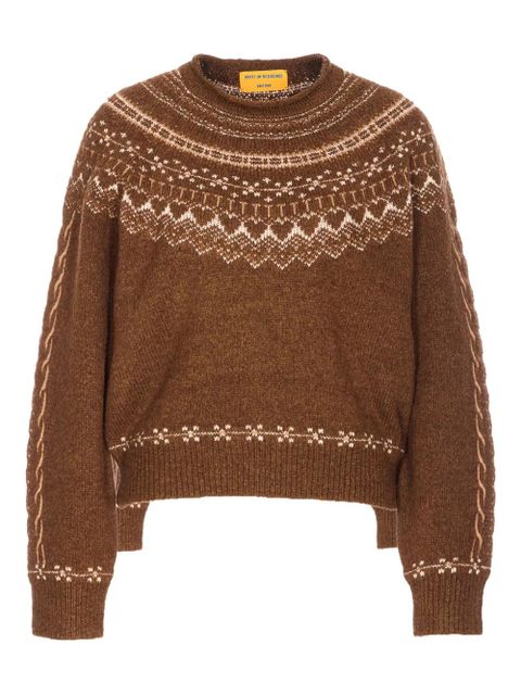 Guest In Residence Cloud Chalet patterned sweater - Brown