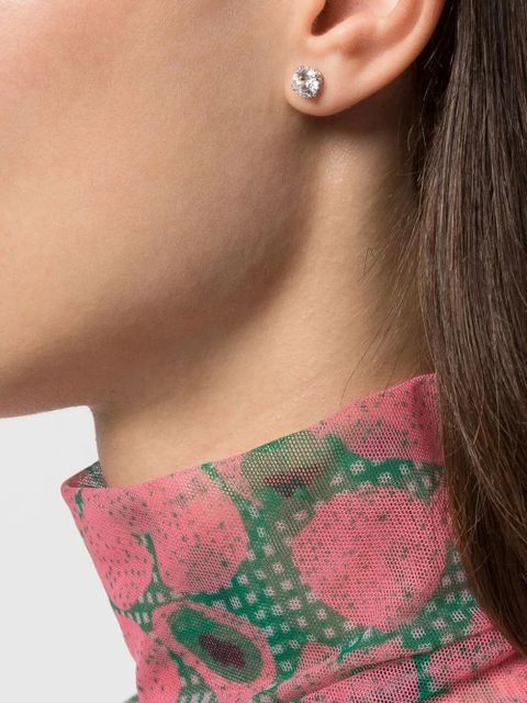 Swarovski Stilla stud earrings - White - zdjęcie produktu nr 2