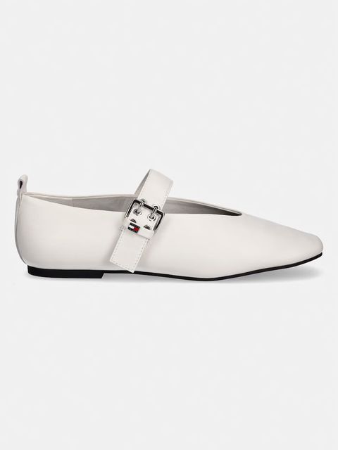 Tommy Jeans baleriny skórzane TJW BALLERINA BUCKLE - zdjęcie produktu nr 1