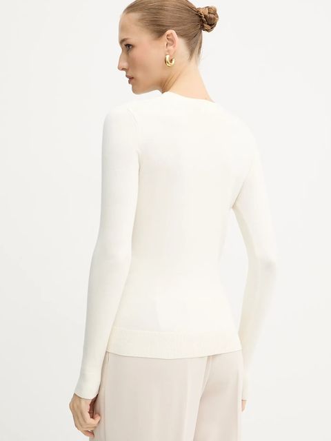 Guess sweter KIARA damski kolor beżowy lekki W5YR23 Z2NQ2