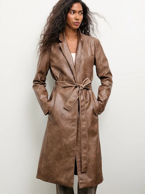 Answear.LAB płaszcz kolor brązowy - zdjęcie produktu nr 1