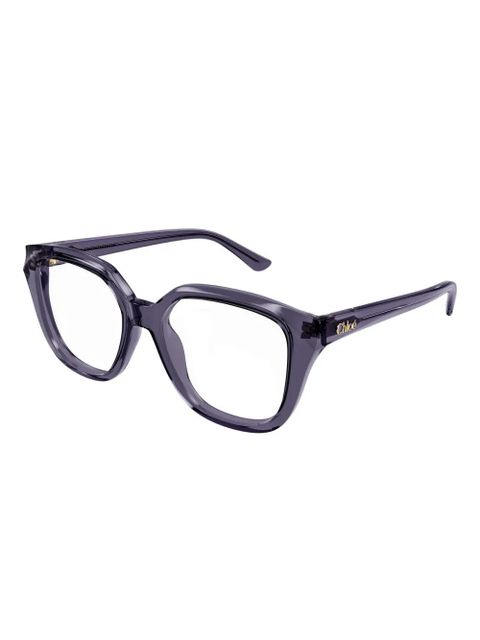 Chloé Eyewear square-frames glasses - Purple - zdjęcie produktu nr 2