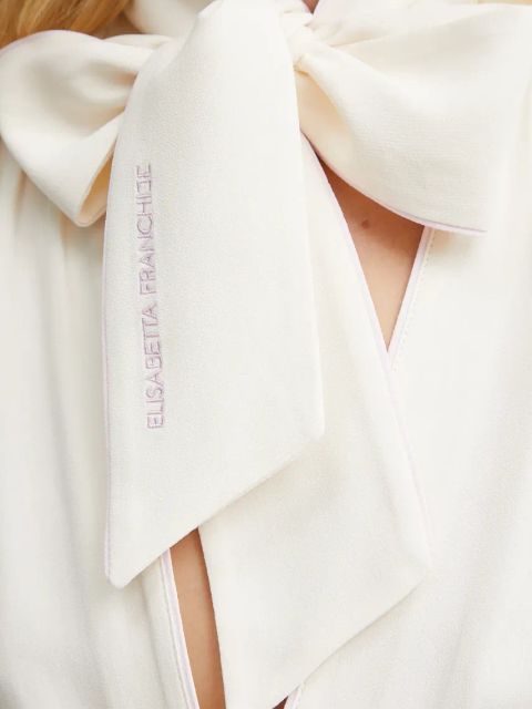 Elisabetta Franchi sukienka kolor beżowy mini dopasowana AB77151E2