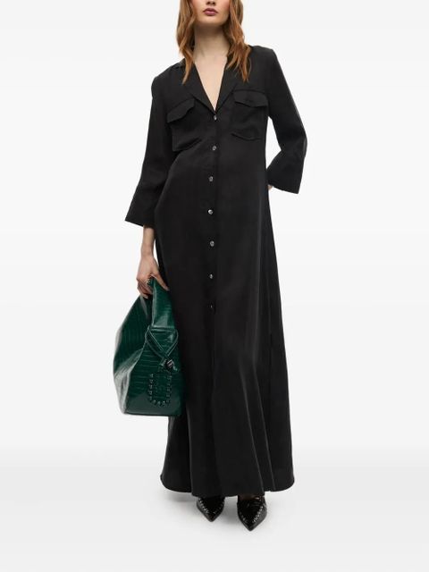 GANNI buttoned shirt dress - Black - zdjęcie produktu nr 2