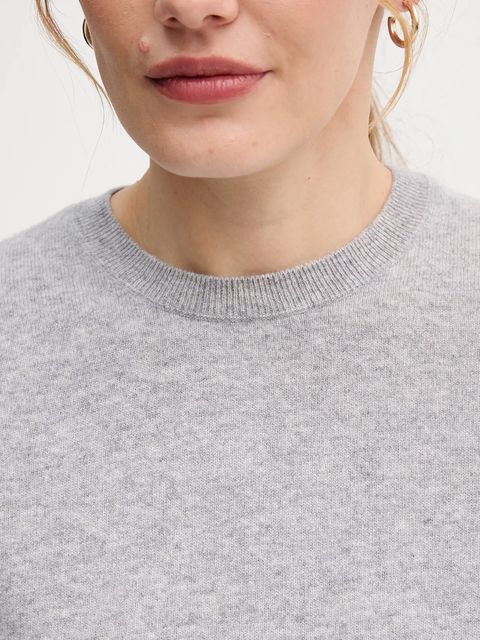 United Colors of Benetton sweter wełniany damski kolor szary lekki